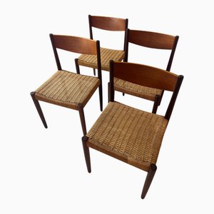 Teak Chairs by Poul Volther for Frem Rojle, Set of 4