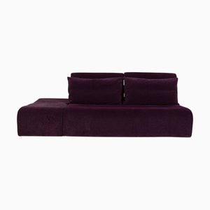 Divano a tre posti Downtown in tessuto viola di Ligne Roset