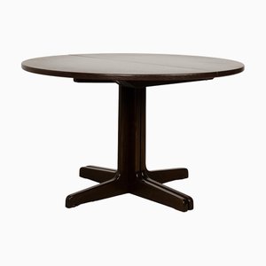 Thonet Wooden Dining Table Brown Extendable Round 120-240 X 120 Cm