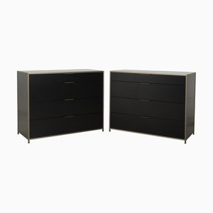 Credenze Dita in legno antracite e metallo di Ligne Roset, set di 2