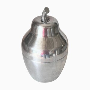 Silberner Französischer Eiskübel in Birnenform, 1970er