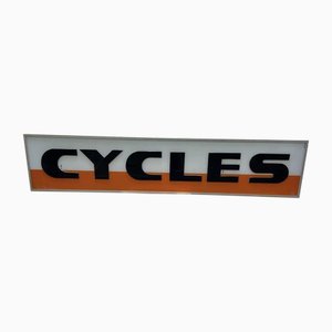 Vintage Illuminated Cycles Sign