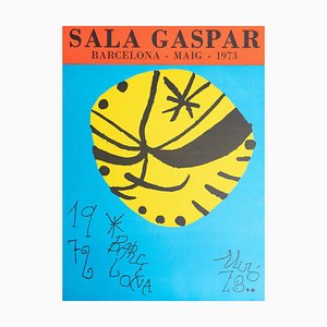 Barcelona 1972 Original Poster by Joan Miró for Sala Gaspar, 1970s