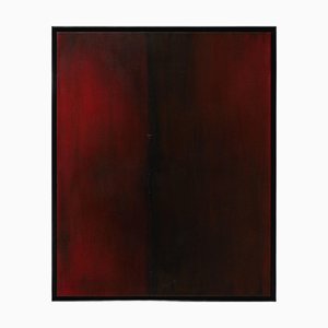 Javier Agudo, Composición abstracta de inspiración moderna Mid-Century, óleo sobre lienzo