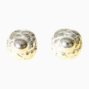 Silberne Ohrringe von Georg Jensen, 1950er, 2 . Set