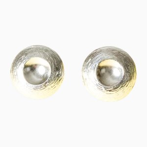 Borchie Mid-Century moderne in argento di Claës Giertta, 1974, set di 2