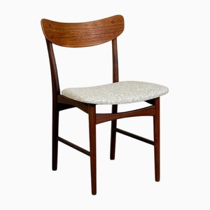 Vintage Danish Dining Chair in Teak and Walnut, 1950s