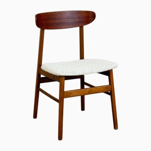 Chaise de Salle à Manger Vintage en Teck et Hêtre, Danemark, 1950s