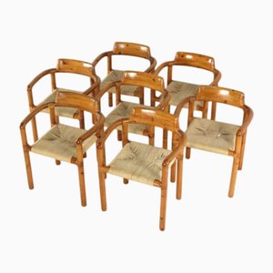 Dining Room Chairs in the style of Daumelier, 1970s, Set of 7