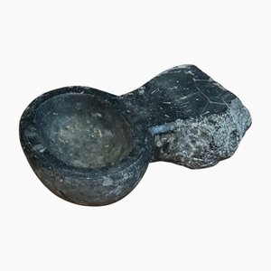 Small Holy Water Font in Gray Marble from Sainte-Anne