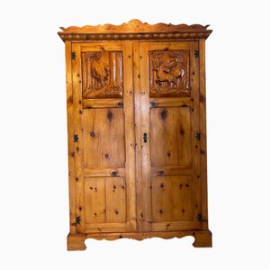 Farmhouse Pine Wood Wardrobe