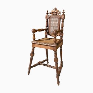Children's Chair in Oak and Cane