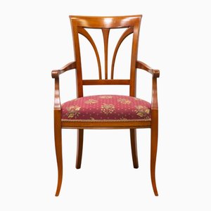 Selva Padded Chair with Armrests in Beech