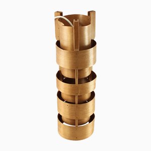 Hängelampe aus Kiefernholz von Hans-Agne Jakobsson für Ab Ellysett, 1960er