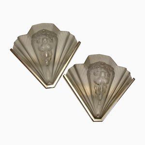 Appliques Murales de Atelier Petitot, 1920s, Set de 2
