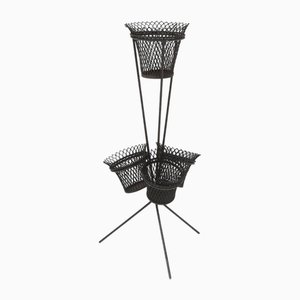 Modernes Mid-Century Metall Pflanzenregal von Mathieu Matégot, Frankreich, 1950er