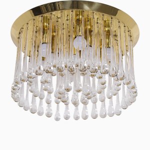 Drop Ceiling Lamp in Murano by J.T Kalmar, 1970s