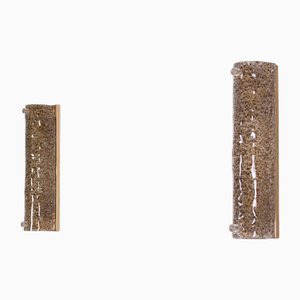 Amber Murano Wall Lights, 1970s, Set of 2