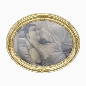 Golden Oval Frame