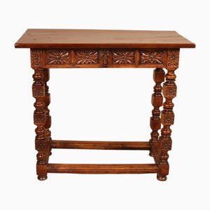 Vintage Spanish Console Table in Walnut
