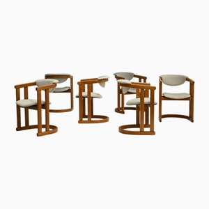Sillas de comedor alemanas vintage curvadas de haya, años 60. Juego de 6