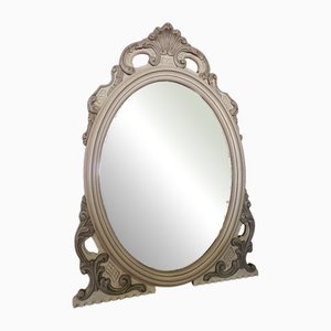 Specchio vintage in legno laccato, anni '70