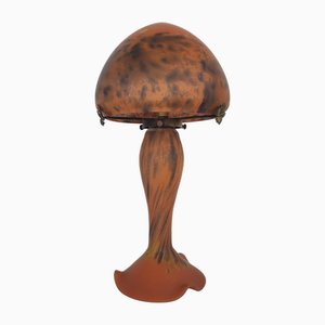 Lampada Art Nouveau a fungo in pasta di vetro, anni '70
