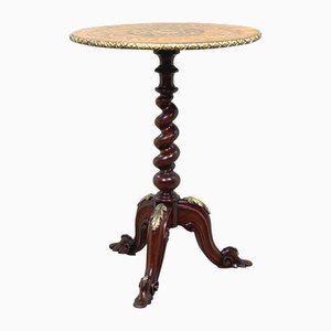 Victorian Ormolu and Marquetry Circular Lamp Table, 1860