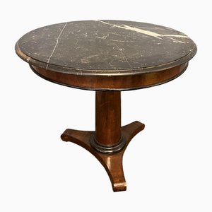 Table Guéridon avec Plateau en Marbre, France, 1960s