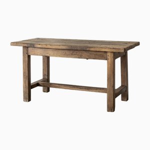 Antiker Konsolentisch aus Kastanienholz, 1890er