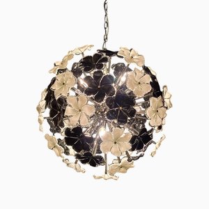 Vintage Sputnik Flowers Murano Glas Hängelampe, 1972