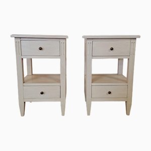 Lacquered Wooden Nightstands, 2000s, Set of 2