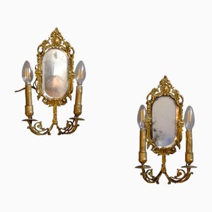 Antique Ventoline Wall Lights, Set of 2