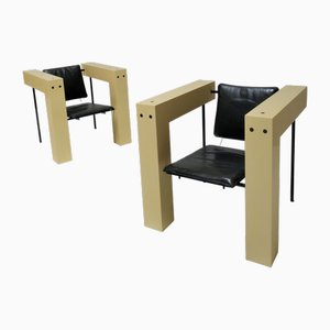 Set mit Vintage Sesseln, 1980er