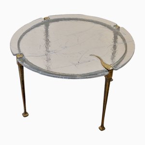 Mesa de centro de bronce forjado de Lothar Klute, años 2000