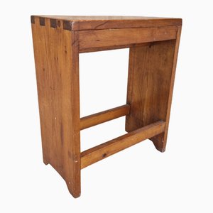 Brutalist Factory Stool in Pine