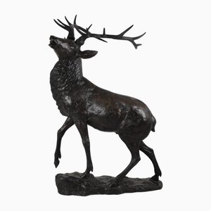 Hirschskulptur, 1910, Bronze