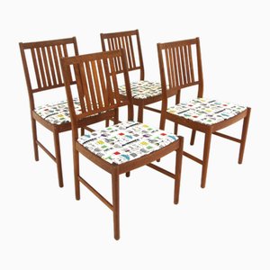Skandinavische Teak Stühle, 1960, 4 . Set