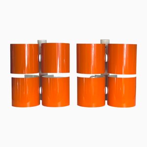 Orange Wall Lamp by Giuliano Cesari for Nucleo, 1970s