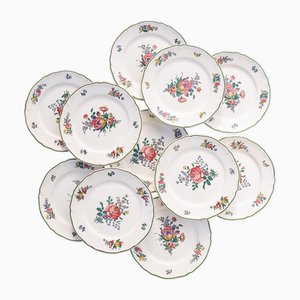 Vintage French Dessert Plates by Villeroy Boch for Villeroy & Boch, Set of 11