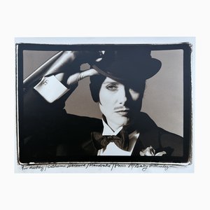 Barry McKinley, Portrait of Catherine Deneuve with Hat, 1980s, Photograph