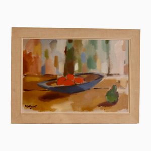 Ivar Hjertquist, Fruttiera, anni '60, Olio su tela, con cornice