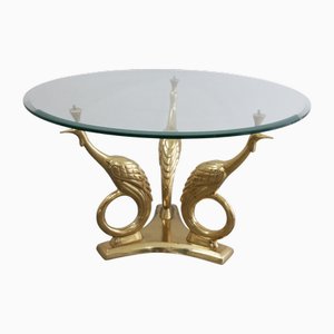 Skulpturaler Hollywood Regency Couchtisch in Pfauenauge, 1970er