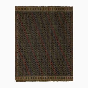 Mid-Century Diamond Pattern Jajim Kilim Rug