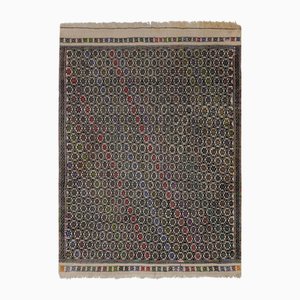 Turkish Wool Jajim Kilim Rug, 1960s