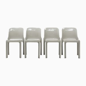 Selene Chairs by Vico Magistretti for Artemide, 1960s, Set of 4
