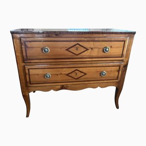 Italian Inlaid Cherry Commode