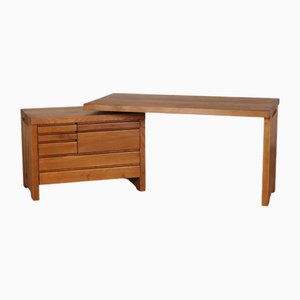 B19 Desk in Elm by Pierre Chapo, France, 1967