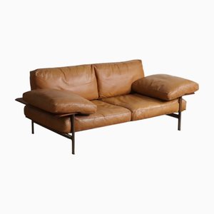 Diesis Sofa in Tan Leather by Antonio Citterio for B&B Italia, 1970s