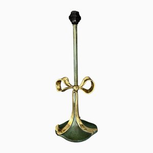 Lampada da tavolo vintage in ottone e bronzo, 1970